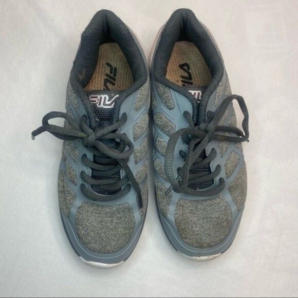 Fila Gray Pink Superstride Memory Foam Sneakers Girls 1 - Picture 7 of 11